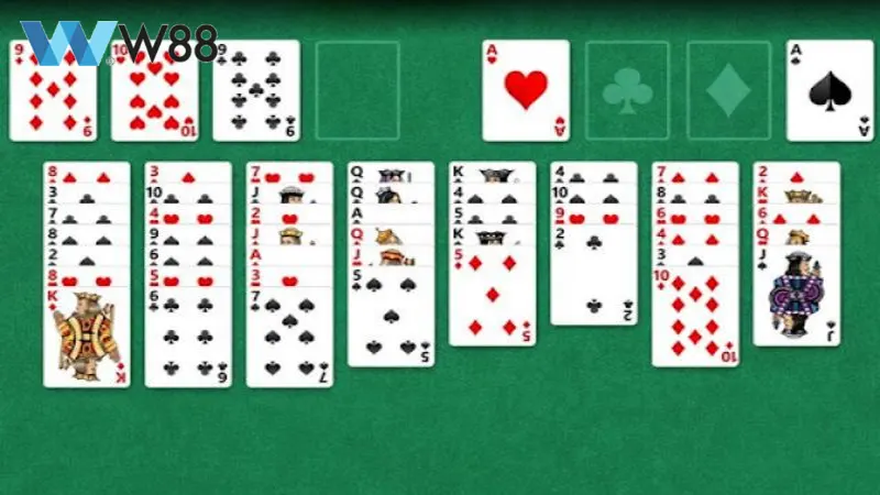 Solitaire tro choi bai thong dung pho bien