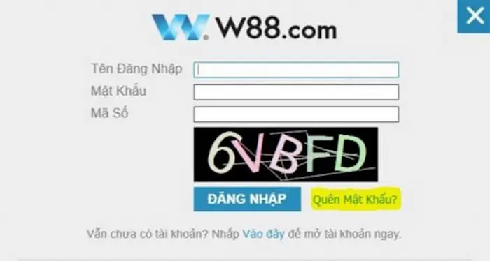 Bạn hãy sử dụng chức năng quên mật khẩu