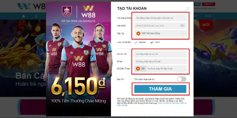 Cách đăng ký tài khoản FB88