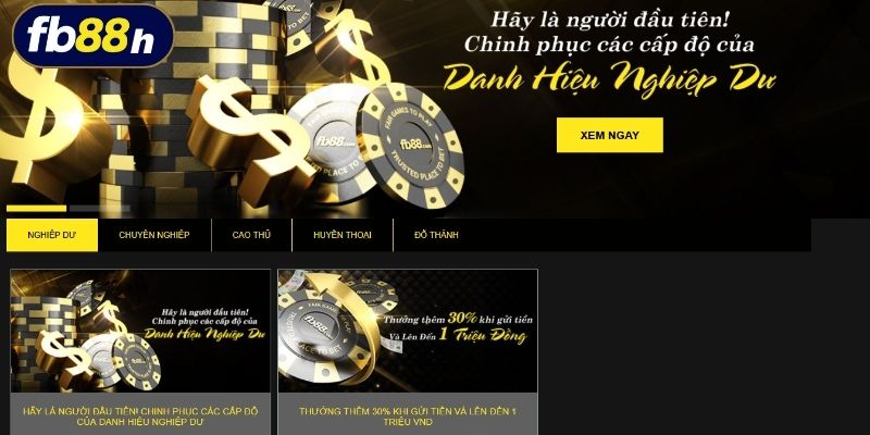 Khách hàng VIP tại FB88h được chăm sóc tận tâm với hàng loạt ưu đãi